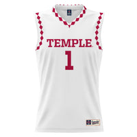 #1 Temple Owls GameDay Greats Lightweight Basketball Fashion Jersey - White
