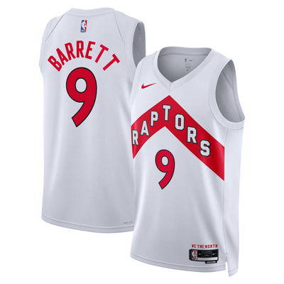 Toronto Raptors Nike Association Edition Swingman Jersey - White - RJ Barrett -