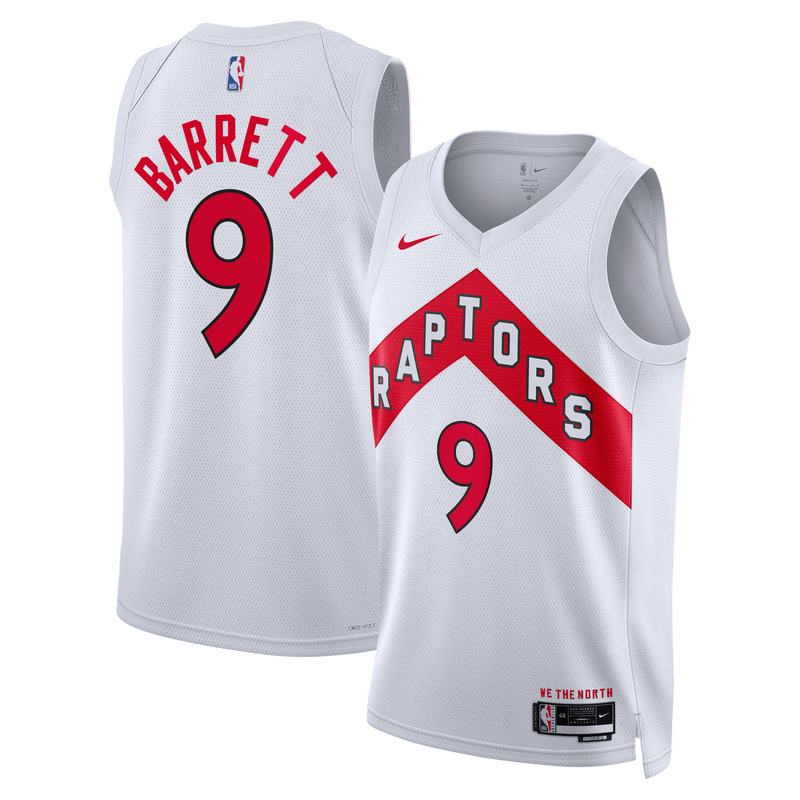 Toronto Raptors Nike Association Edition Swingman Jersey - White - RJ Barrett -