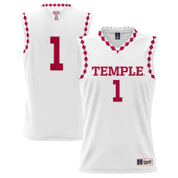 #1 Temple Owls GameDay Greats Lightweight Basketball Fashion Jersey - White
