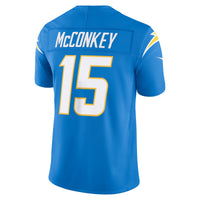 Los Angeles Chargers Ladd McConkey Nike Powder Blue Team Vapor F.U.S.E. Printed Limited Jersey