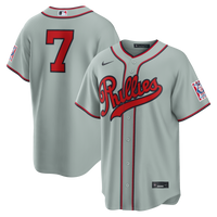 Philadelphia Phillies Trea Turner Nike Gray 2026 Field of Dreams Stadium Jersey