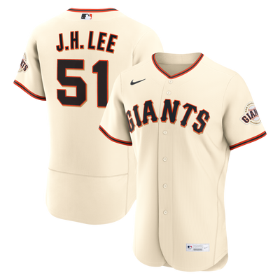 San Francisco Giants Jung Hoo Lee Nike Cream Home Authentic Jersey
