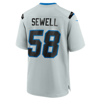 Detroit Lions Penei Sewell Nike Silver 2026 Rivalries Collection Game Jersey