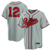 Philadelphia Phillies Kyle Schwarber Nike Gray 2026 Field of Dreams Stadium Jersey