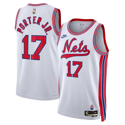Brooklyn Nets Nike Classic Edition Jersey - White - Michael Porter Jr. -