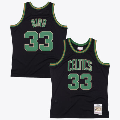 Boston Celtics Mitchell & Ness Larry Bird 1985 Reload Swingman Authentic Jersey - Black