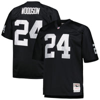 Las Vegas Raiders Charles Woodson Mitchell & Ness Black Big & Tall 1998 Retired Player Replica Jersey