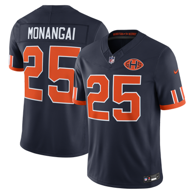 Chicago Bears Kyle Monangai Nike Navy 2026 Rivalries Collection Printed Limited Jersey
