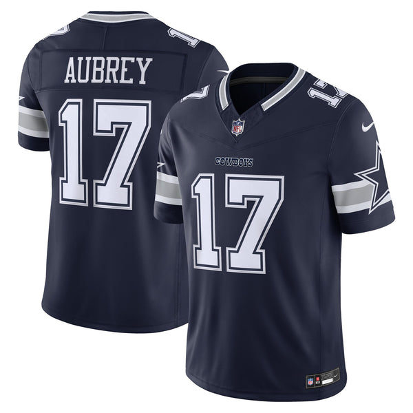 Dallas Cowboys Brandon Aubrey Nike Navy Team Vapor F.U.S.E. Printed Limited Jersey