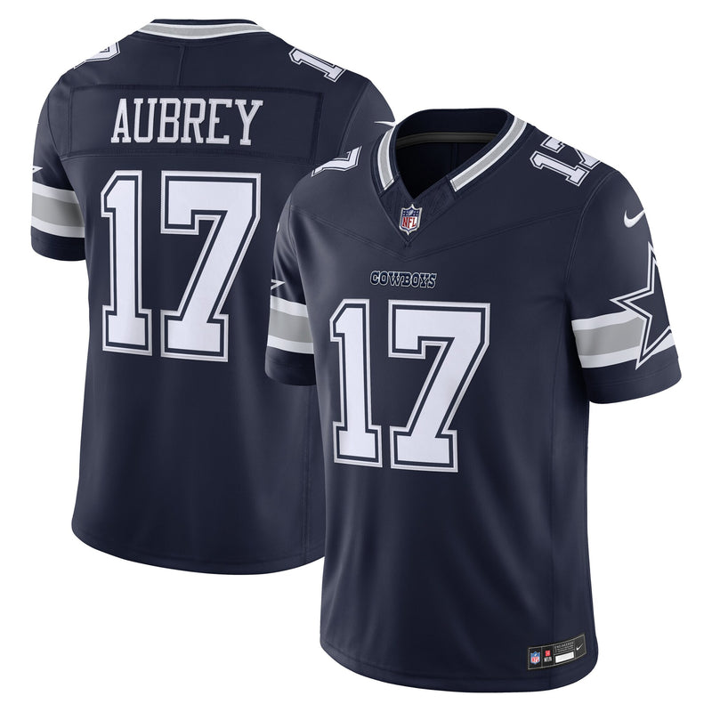 Dallas Cowboys Brandon Aubrey Navy jersey – view 1