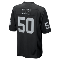 Las Vegas Raiders Segun Olubi Nike Black Team Game Jersey