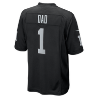 Las Vegas Raiders Number 1 Dad Nike Black Game Jersey