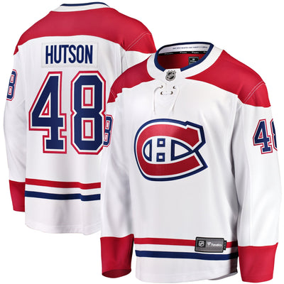 Montreal Canadiens Lane Hutson Fanatics White Away Breakaway Jersey