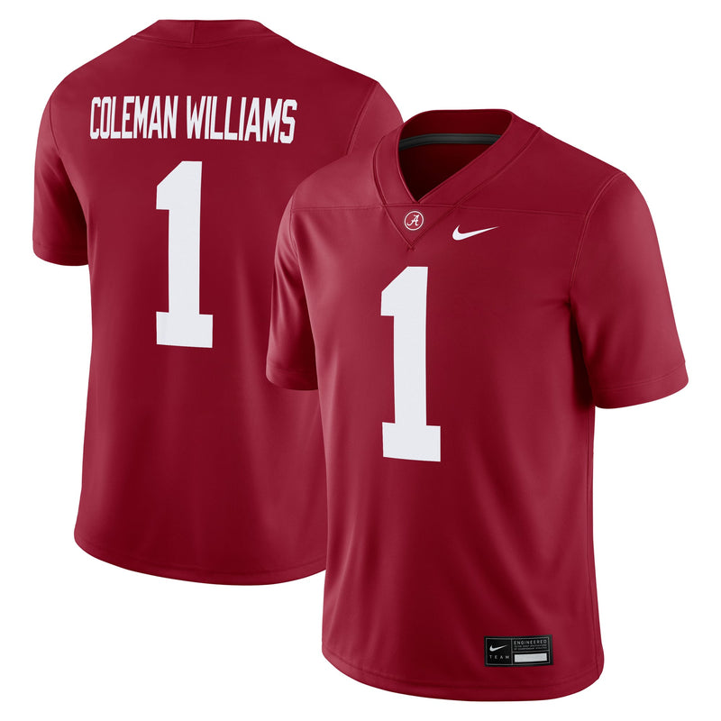 Ryan Coleman-Williams Alabama Crimson Tide Nike Home Game Jersey - Crimson