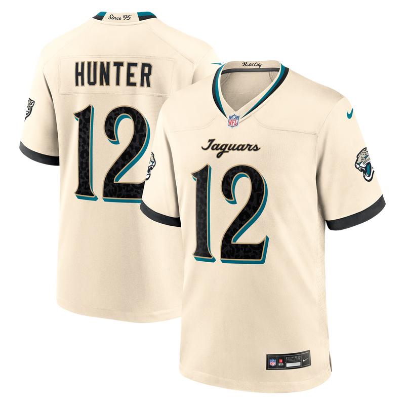 Jacksonville Jaguars Travis Hunter Nike Natural 2026 Rivalries Collection Game Jersey