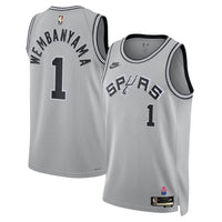 San Antonio Spurs Victor Wembanyama - Silver jersey – view 2