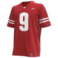 Billy Edwards Jr Wisconsin Badgers Under Armour Home NIL Football Replica Jersey - Red