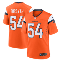 Denver Broncos Alex Forsyth Nike Orange Team Game Jersey