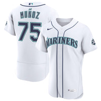 Seattle Mariners Andres Munoz Nike White Home 50th Season Authentic Jersey