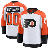 Philadelphia Flyers Fanatics White Away Premium Custom Jersey