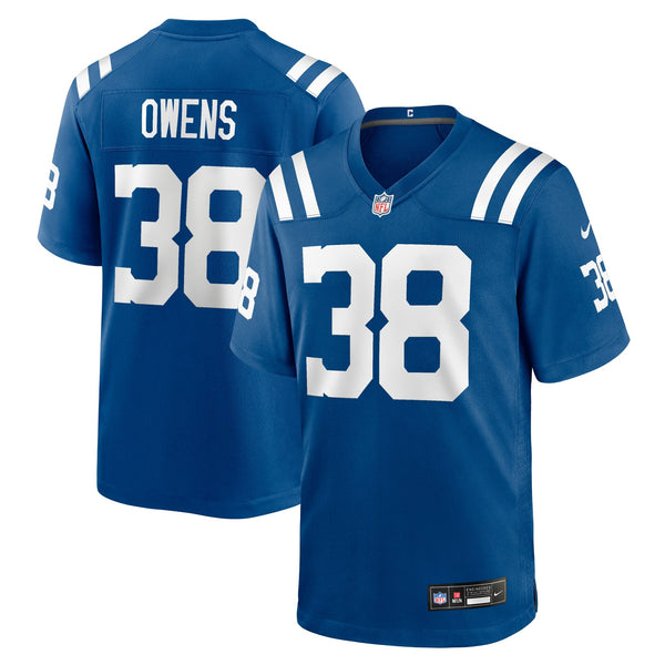Indianapolis Colts Jonathan Owens Nike Royal Team Game Jersey