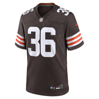 Cleveland Browns Wes Pahl Brown jersey – view 4
