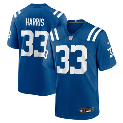 Indianapolis Colts Kenneth Harris Nike Royal Team Game Jersey