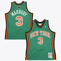 New York Knicks Mitchell & Ness Stephon Marbury 2006 Swingman Authentic Jersey - Kelly Green