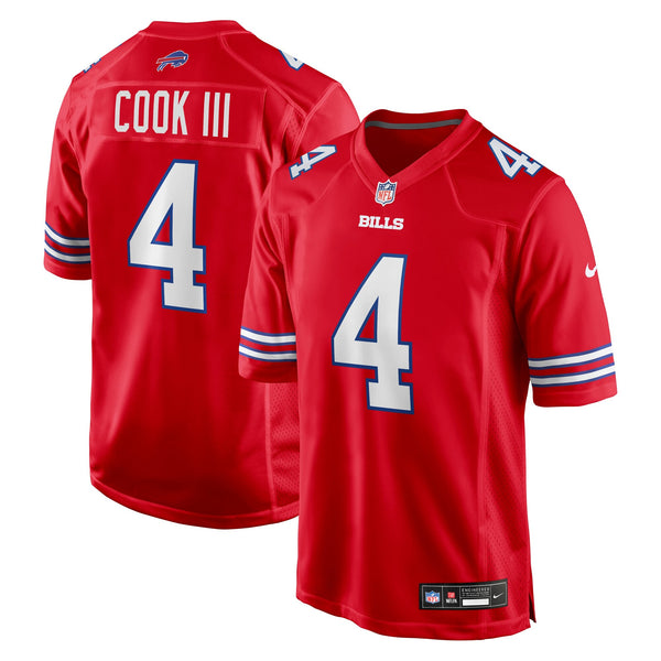 Buffalo Bills James Cook III Nike Red Alternate Game Jersey
