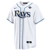 Tampa Bay Rays Liam Hicks White jersey – view 3