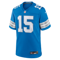 Detroit Lions Luke Altmyer Blue jersey – view 4