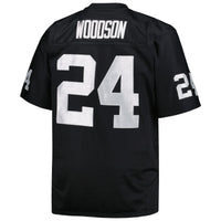 Las Vegas Raiders Charles Woodson Mitchell & Ness Black Big & Tall 1998 Retired Player Replica Jersey