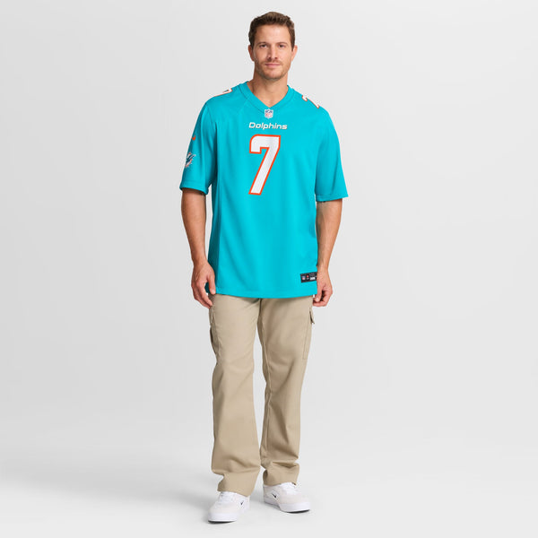 Miami Dolphins Caleb Douglas Nike Aqua Team Game Jersey