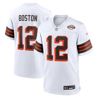 Cleveland Browns Denzel Boston White jersey – view 1