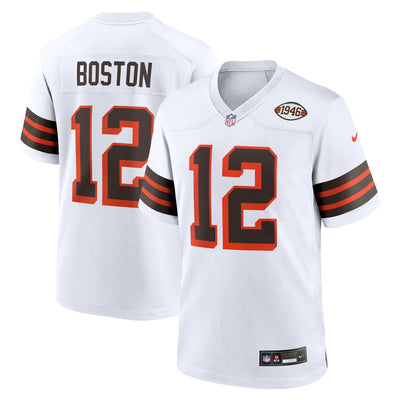 Cleveland Browns Denzel Boston Nike White Alternate Game Jersey
