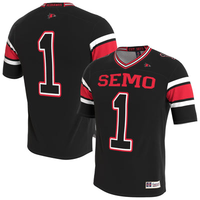 SEMO Redhawks GameDay Greats Lightweight Collegiate Football Blackout Fashion Jersey - Black