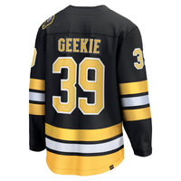 Boston Bruins Morgan Geekie Fanatics Black Home Breakaway Player Jersey