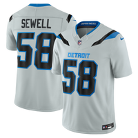 Detroit Lions Penei Sewell Nike Silver 2026 Rivalries Collection Printed Limited Jersey