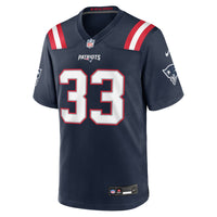 New England Patriots Mike Brown Navy jersey – view 4