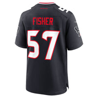Houston Texans Blake Fisher Nike Navy Team Game Jersey