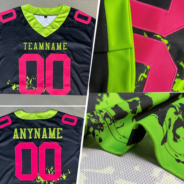 Custom Camo Red-Navy 3D Pattern Salute To Service Authentic Football Jersey