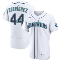 Seattle Mariners Julio Rodriguez Nike White Home 50th Season Authentic Jersey