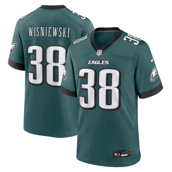 Philadelphia Eagles Cole Wisniewski Nike Midnight Green Team Game Jersey