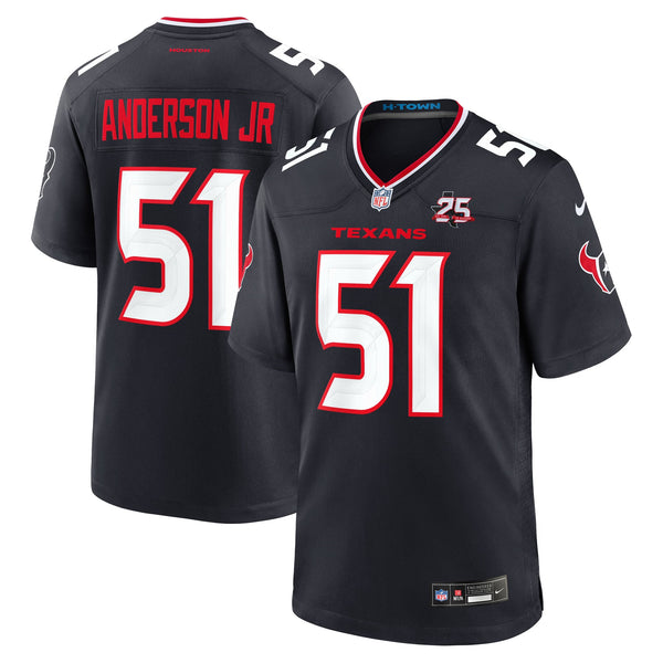 Houston Texans Will Anderson Jr. Nike Navy Team 25th Season Game Jersey