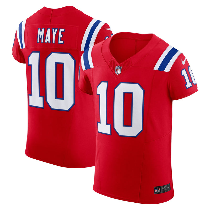 New England Patriots Drake Maye Red jersey – view 1