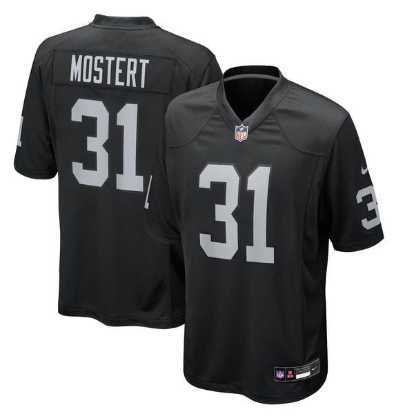 Las Vegas Raiders Raheem Mostert Nike Black Team Game Jersey