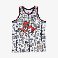 Toronto Raptors Mitchell & Ness Vince Carter 1998 Doodle Swingman Jersey - White