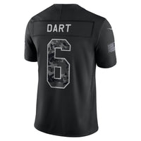 New York Giants Jaxson Dart Black jersey – view 3