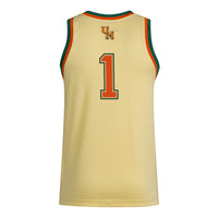 #1 Miami Hurricanes adidas Swingman Jersey - Yellow